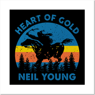 Neil Heart Of Gold Retro Posters and Art